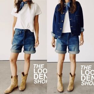 Hey Gang Loose Denim Shorts Blue Size 30 $255